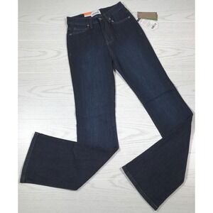 Duer Jeans Women 24x32 Bootcut Blue Performance Denim High Rise Stretch Organic